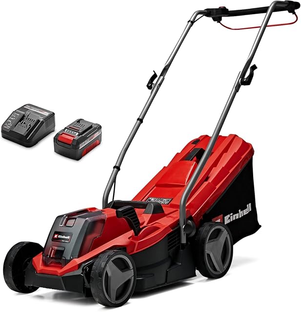 Tondeuse sans fil Einhell GE-CM 18/33 Li avec carter de 33 cm et batterie Power X-Change