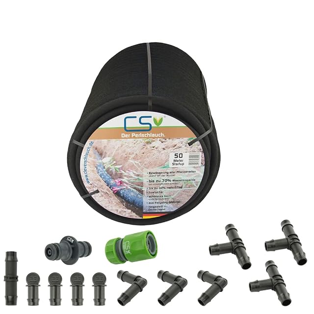 Kit de démarrage de tuyau poreux de cinquante mètres avec accessoires