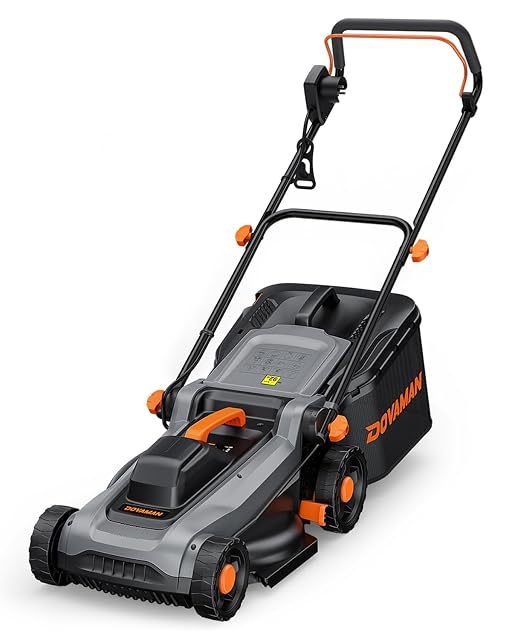 Tondeuse électrique filaire DOVAMAN LA36A avec carter de 36 cm et bac de 40 litres