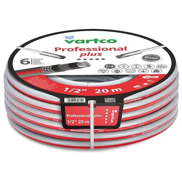 Tuyau d’arrosage Vartco Professional Plus à six couches