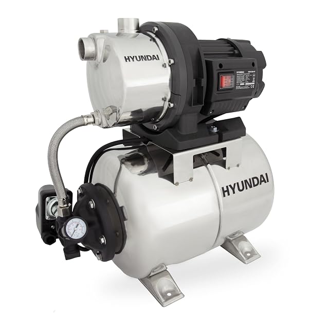 Surpresseur HYUNDAI HWW12050-IN avec vase sous pression inox de 19 litres