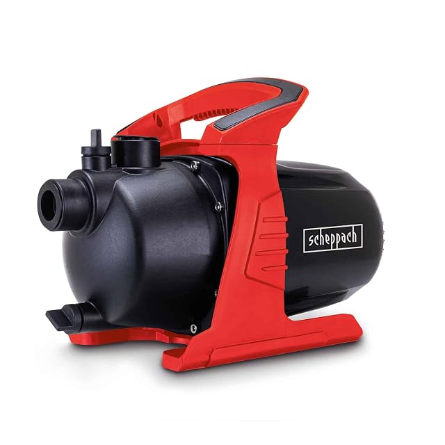 Pompe de jardin Scheppach GP650 avec raccords d’aspiration et de refoulement G1 pouce
