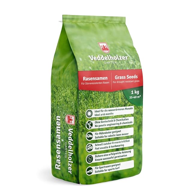 Sachet d’un kilo de semence à gazon résistante à la sécheresse
