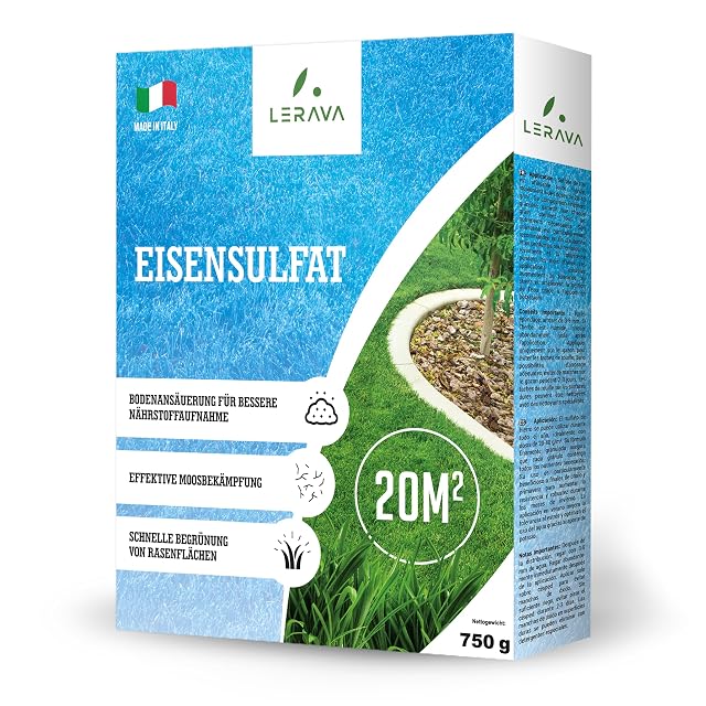 Engrais gazon au sulfate de fer et traitement anti-mousse