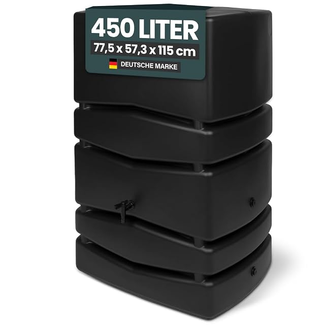 Cuve de récupération d’eau Aqua Tower anthracite de 450 litres