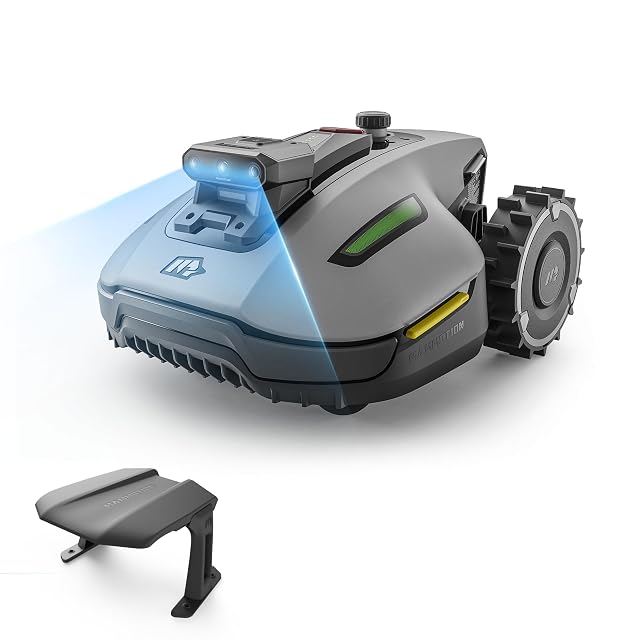 Robot tondeuse MAMMOTION YUKA mini 2 500 avec trois caméras et batterie amovible
