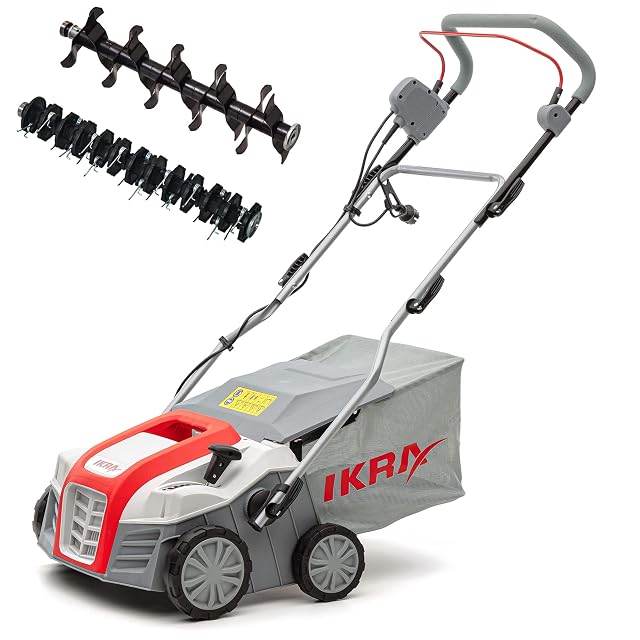 Scarificateur électrique IKRA IEVL 2000 avec largeur de travail de 40 cm et rouleaux interchangeables
