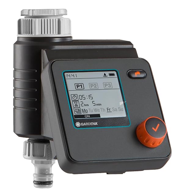 Commande d’arrosage Gardena Select avec interface à molette
