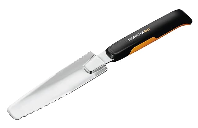 Long couteau désherbeur à main en inox avec poignée souple